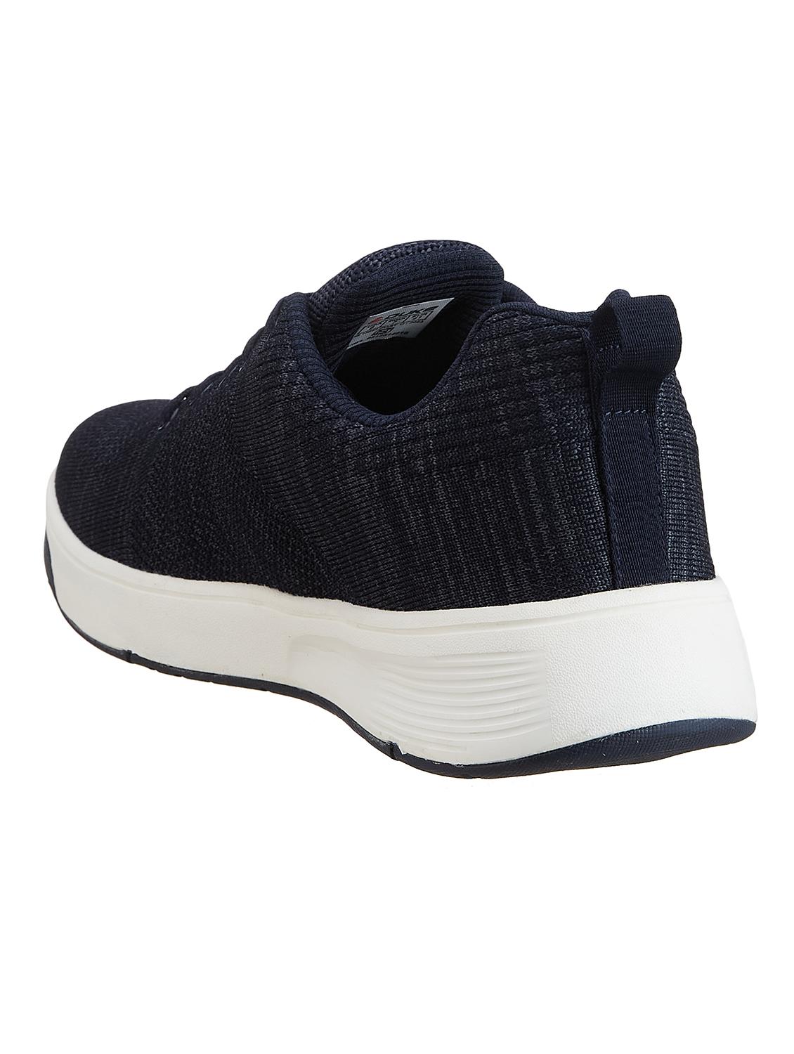 men navy blue lace up casual shoes - 21597640 - Standard Image - 3