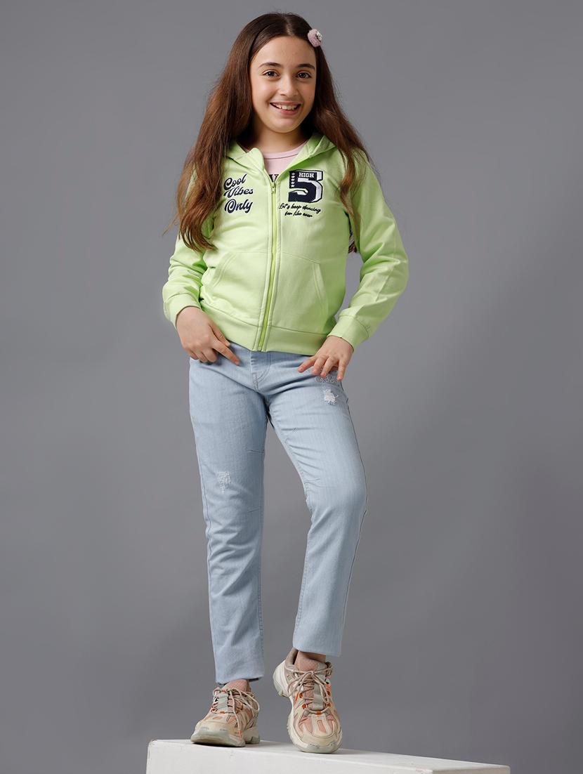 girls chest print long sleeve sweatshirt - 21629932 - Standard Image - 4