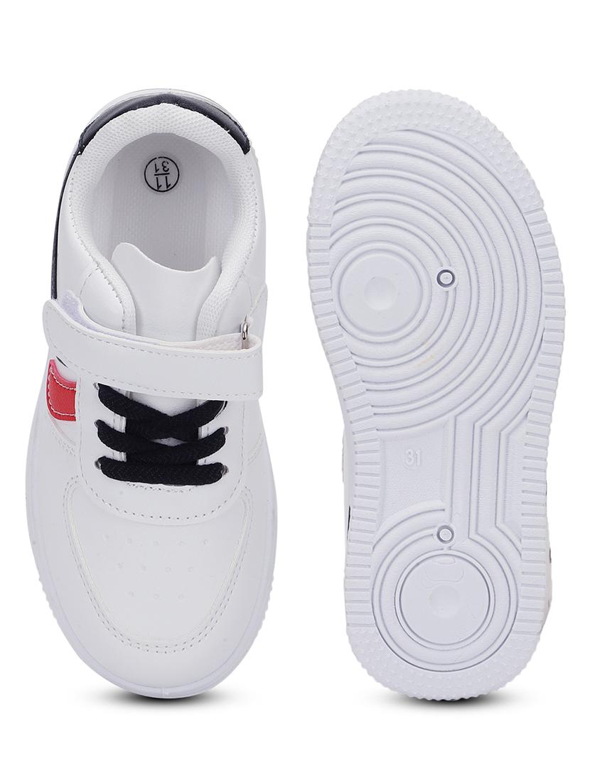 kids white solid sneaker - 21638293 - Standard Image - 4