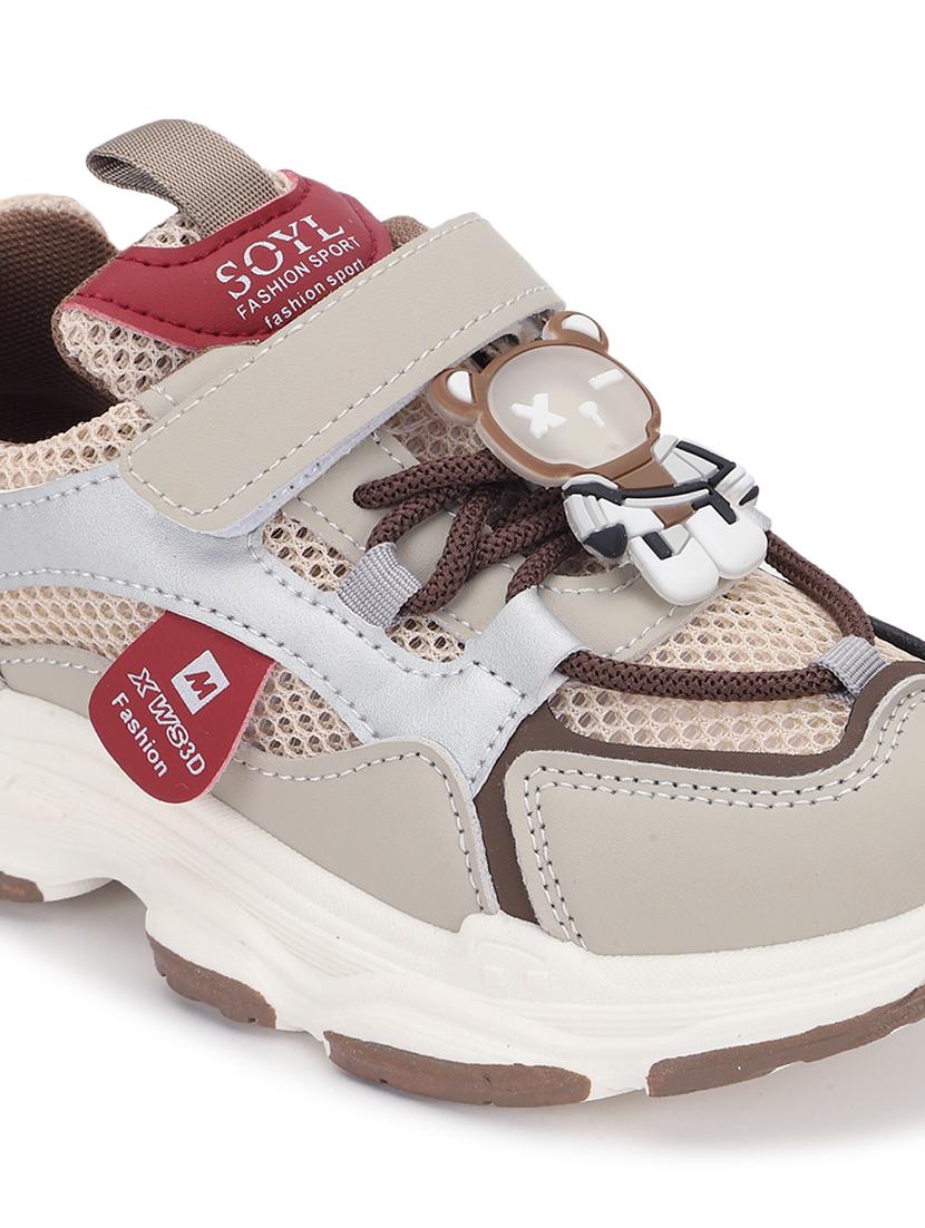 kids beige solid sneaker - 21638300 - Zoom Image - 5