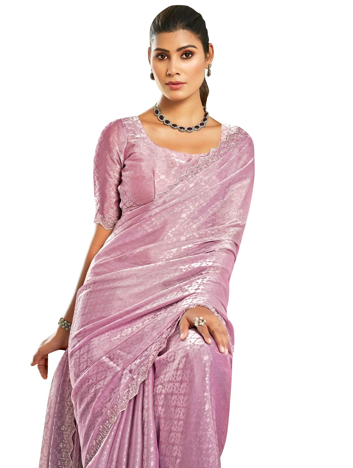 women self design embellished saree with blouse - 21641793 - Zoom Image - 3