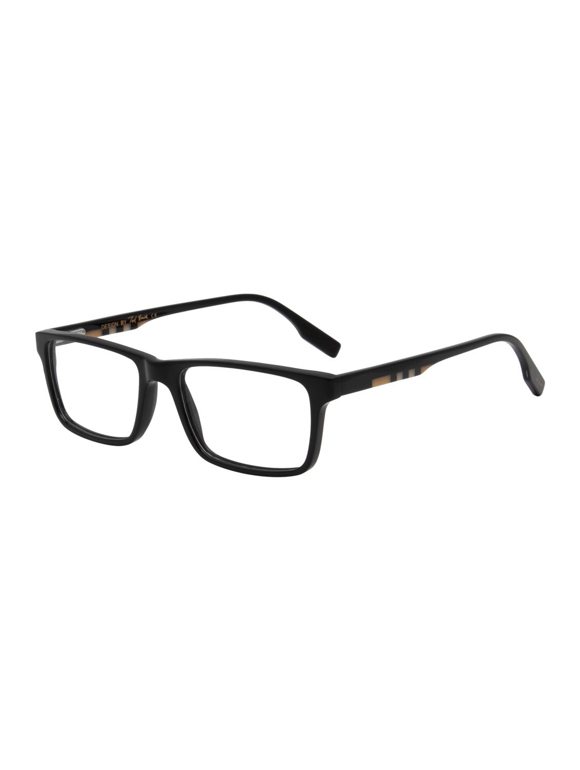 ted smith rectangular black acetate spectacles frame for mens and womens - 21642412 - Standard Image - 3