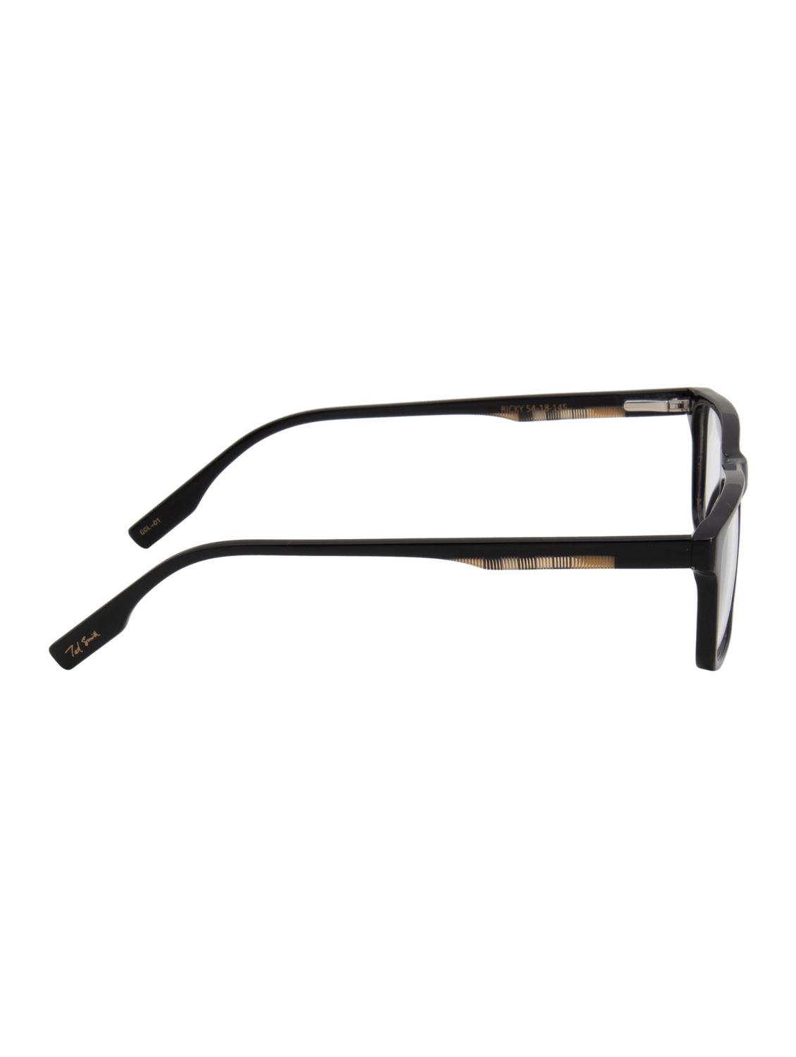 ted smith rectangular black acetate spectacles frame for mens and womens - 21642412 - Standard Image - 4