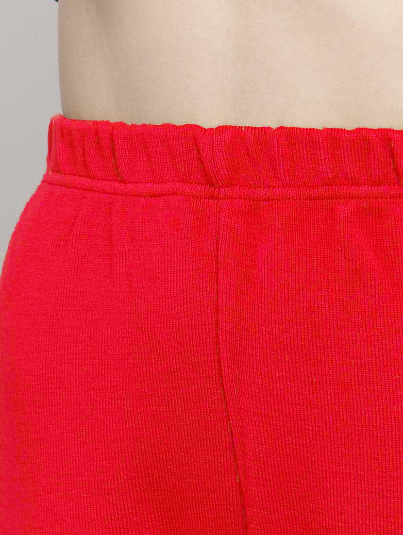 women plain ankle length high rise woolen leggings - 21645534 - Standard Image - 5