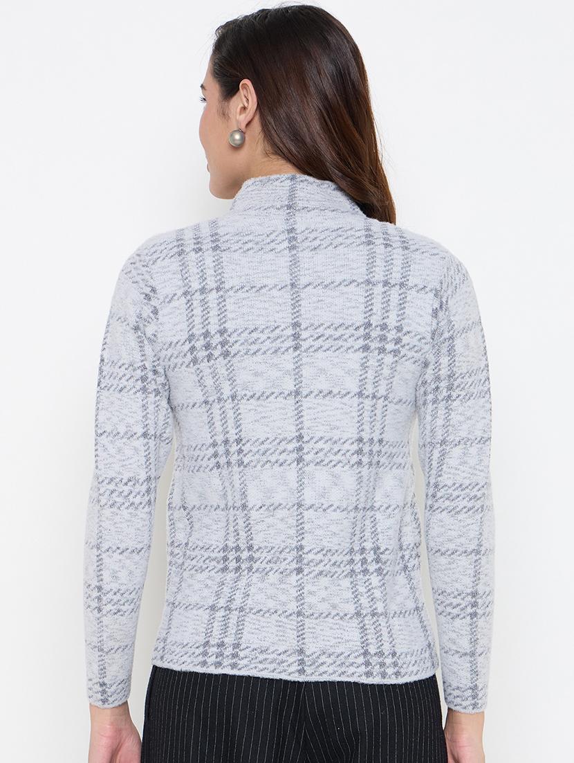 women long sleeves self design cardigan - 21662579 - Standard Image - 2