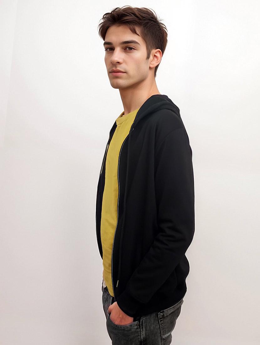 men solid long sleeve sweatshirt - 21663690 - Zoom Image - 2